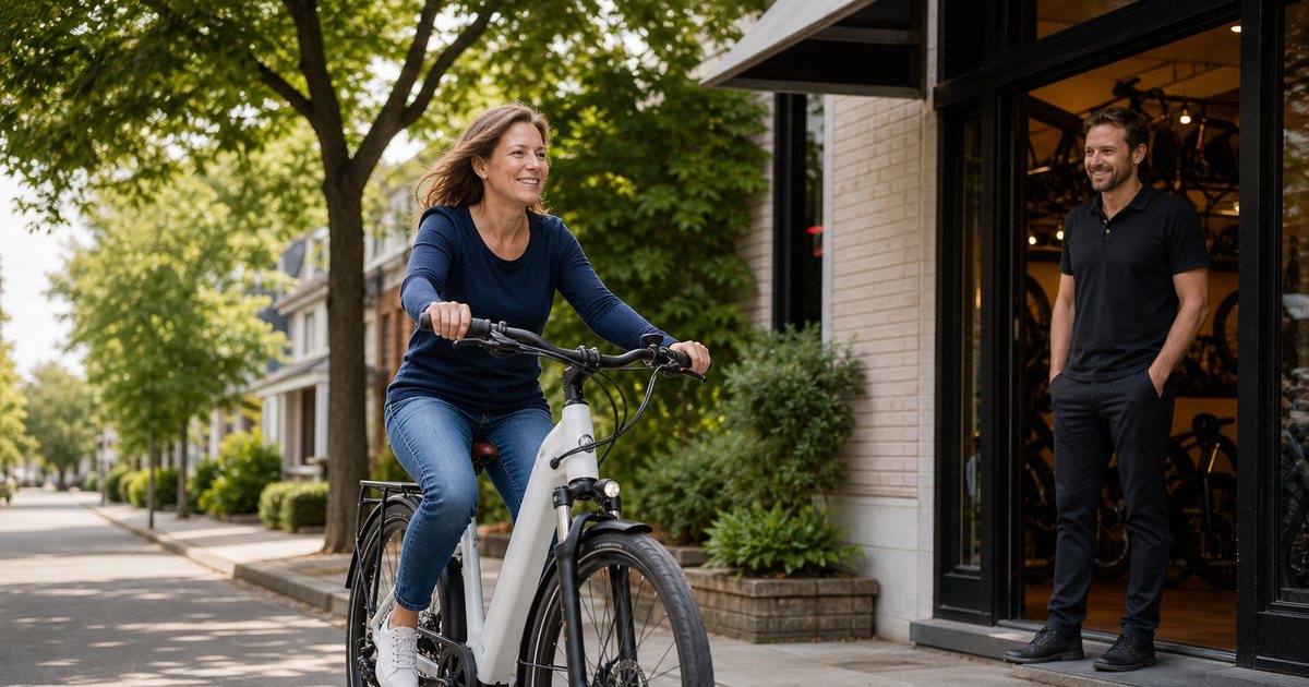 What should a buyer do when test riding a luxury electric bike?